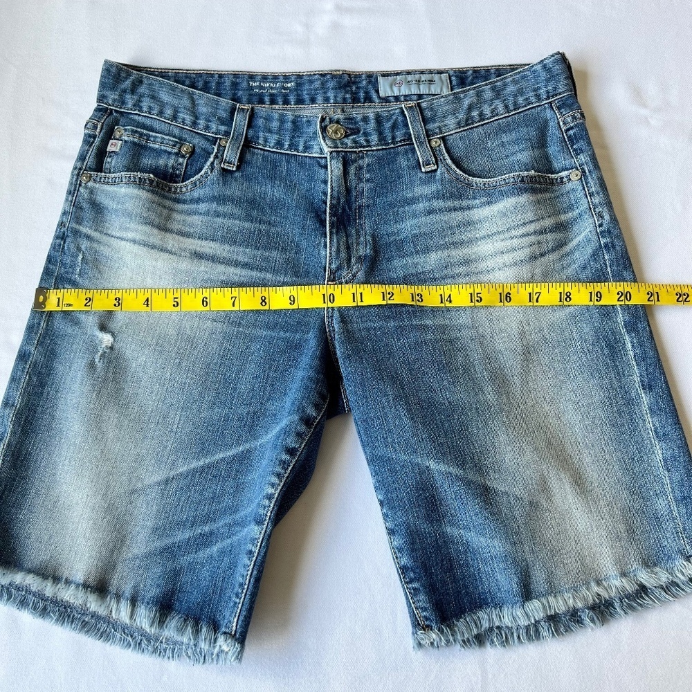 *FIRM PRICE* Adriano Goldschmied Nikki Distressed Cut-Off Relaxed Skinny Shorts - Picture 5 of 10